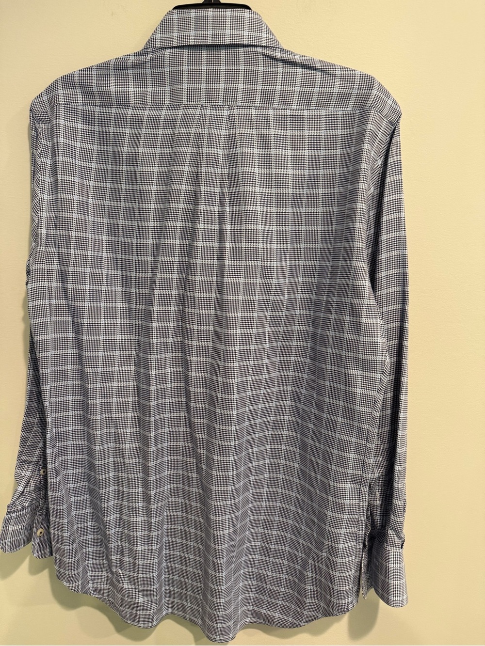 Peter Millar Men's Blue Plaid Dress Shirt - Picture 2 of 3